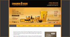 Desktop Screenshot of cinnamonvogue.com