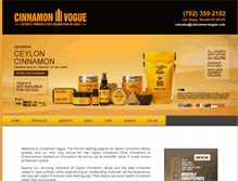 Tablet Screenshot of cinnamonvogue.com